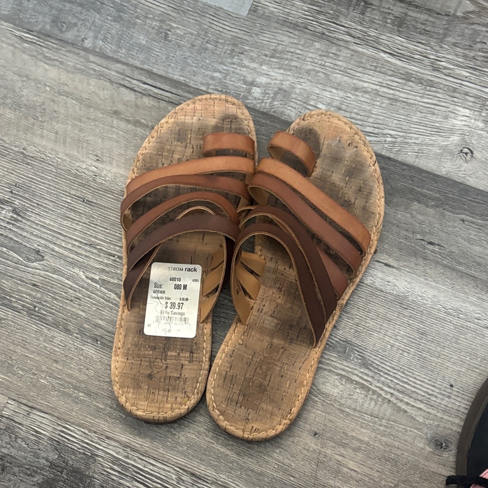 Strom Brown Strappy Sandals